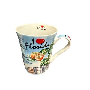 I Love Florida Mug Watercolor Style The Postcard Factory Cup
